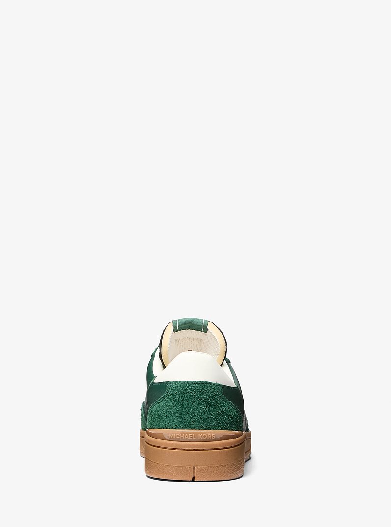 Wilton Leather and Suede Sneaker in BOSCO | Michael Kors