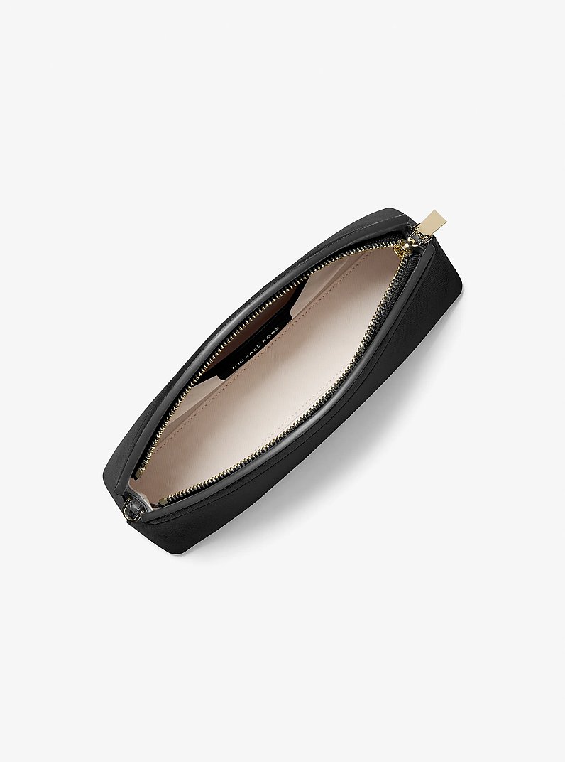 Clutch convertibile Athena piccola in pelle in NERO | Michael Kors