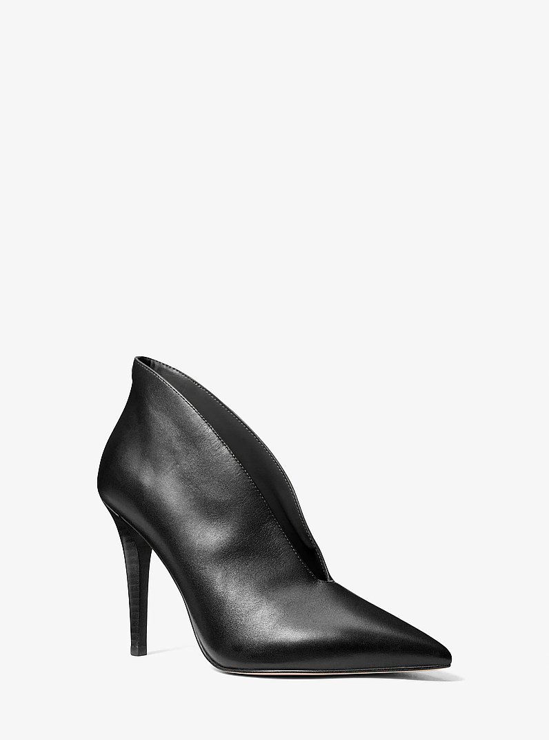Tonya Leather Pump in BLACK | Michael Kors