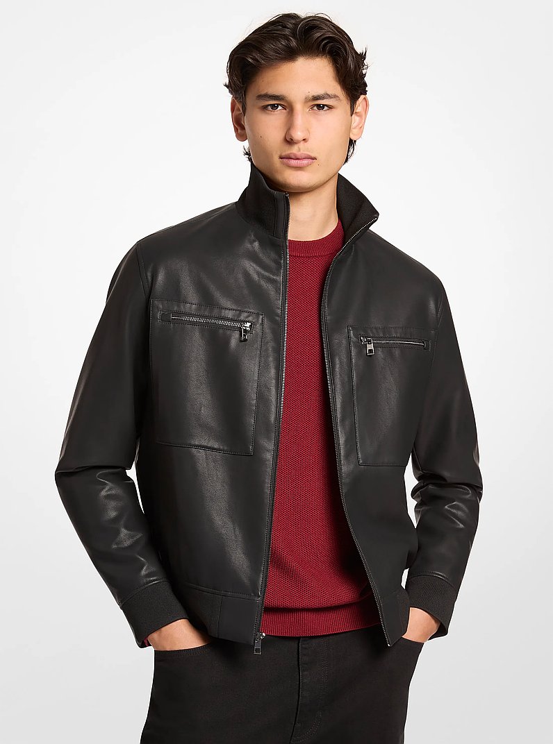 Zip-Up Jacket in NOIR | Michael Kors