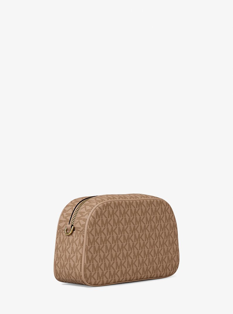 Camera bag a tracolla Jet Set piccola con logo in CACHI | Michael Kors