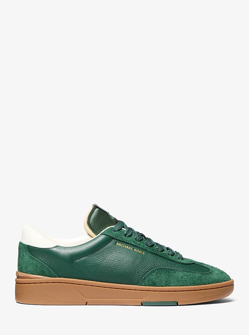 Wilton Leather and Suede Sneaker in BOSCO | Michael Kors