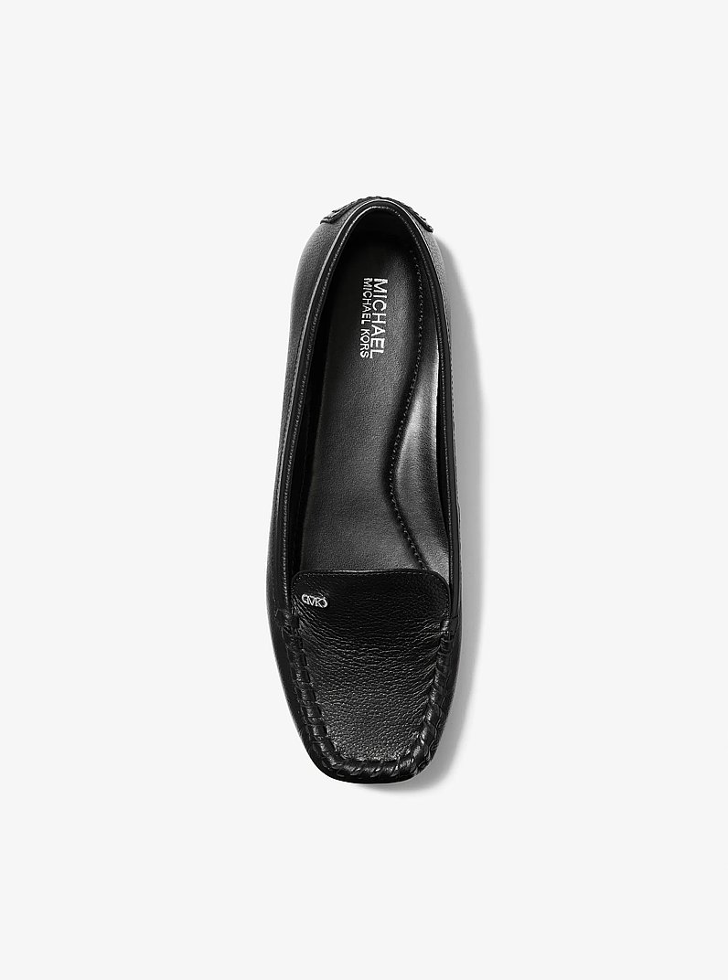 Eve Leather Moccasin in BLACK | Michael Kors