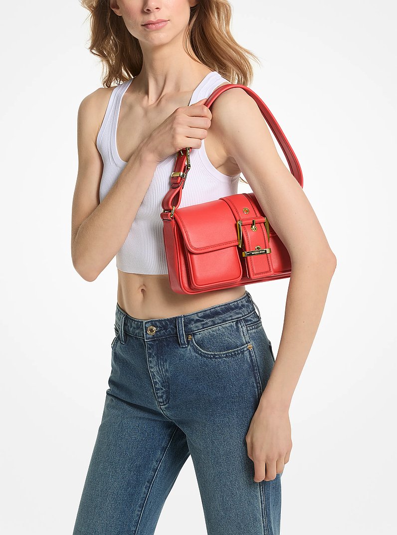 Colby Medium Leather Shoulder Bag in BURNT SIENNA - Sale | Michael