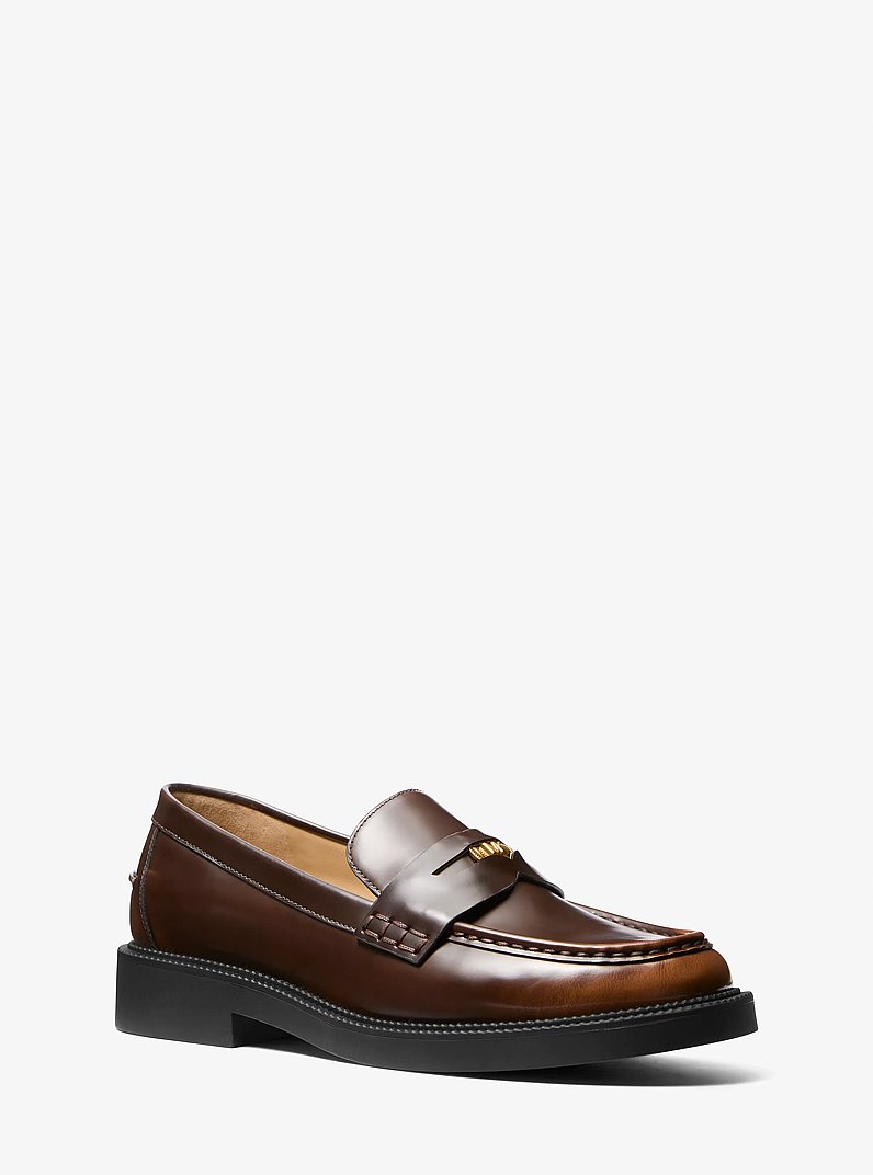 Loafer Eden in pelle brunita