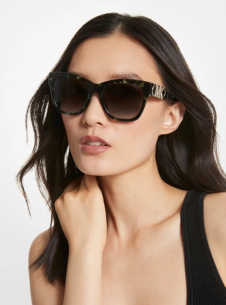 Quadratische Sonnenbrille Empire in AMAZONASGR&Uuml;N | Michael Kors