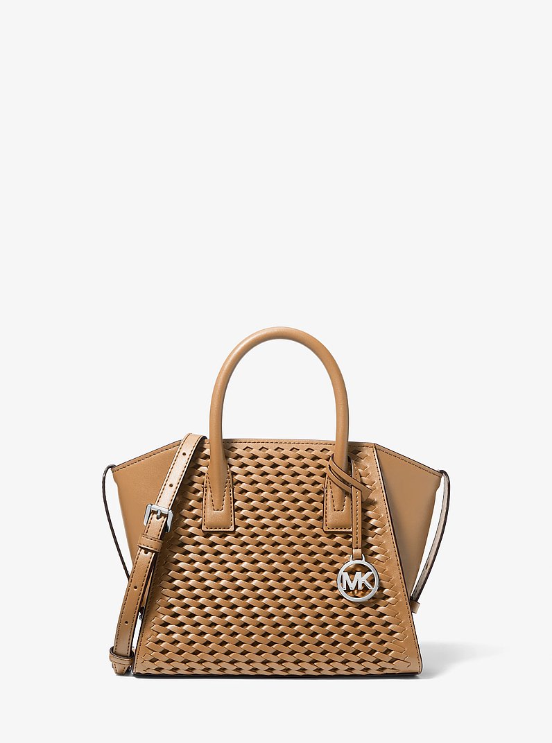 Avril Small Woven Satchel in PEANUT | Michael Kors [MT]