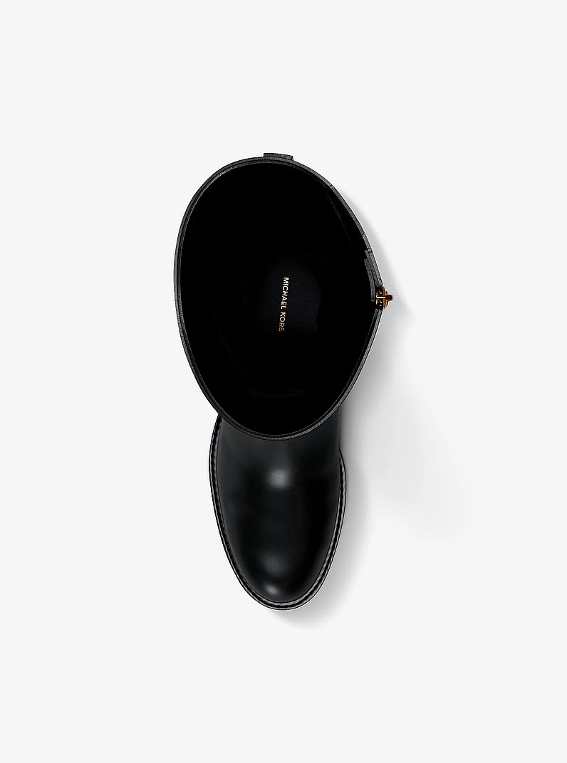 Botte Kimmee &agrave; logo Signature in MARRON/NOIR | Michael Kors
