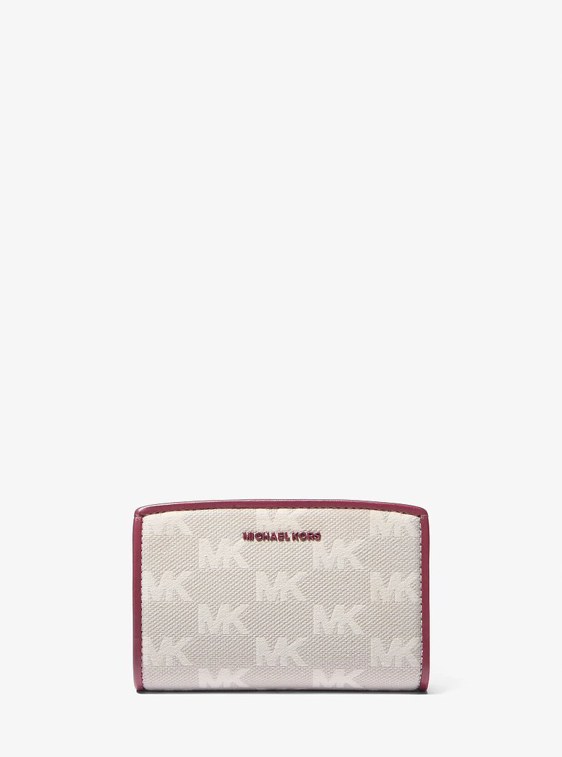 Brieftasche Bryant Medium aus Jacquard mit Logomuster in MAULBEERE | Michael Kors