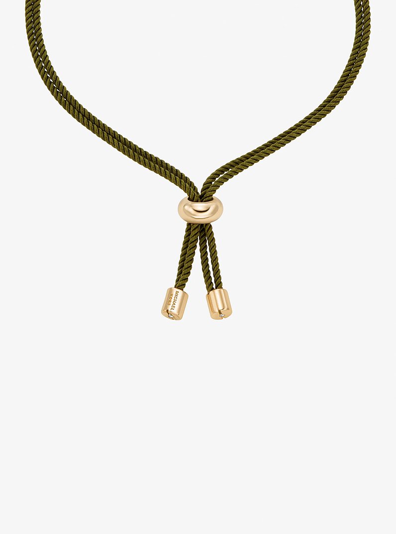 Horsebit Corded Slider Bracelet in GOLD/OREGANO | Michael Kors