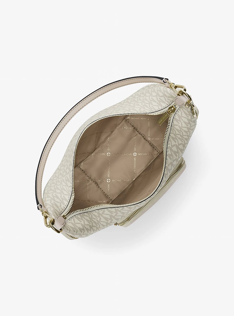 Sac &agrave; &eacute;paule convertible Merritt de taille moyenne &agrave; logo Signature in CR&Egrave;ME MULTI L&Eacute;GER | Michael Kors