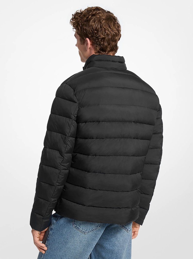 Baxter Nylon Puffer Jacket in BLACK | Michael Kors