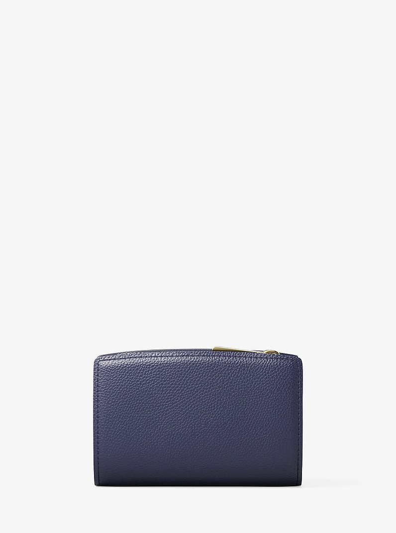 Bryant Medium Pebbled Leather Wallet in DRESS BLUES | Michael Kors