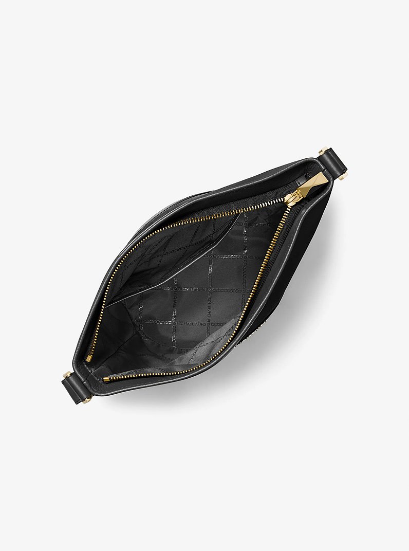 Messenger-Tasche Townsend Medium aus gekrispeltem Leder in SCHWARZ | Michael Kors