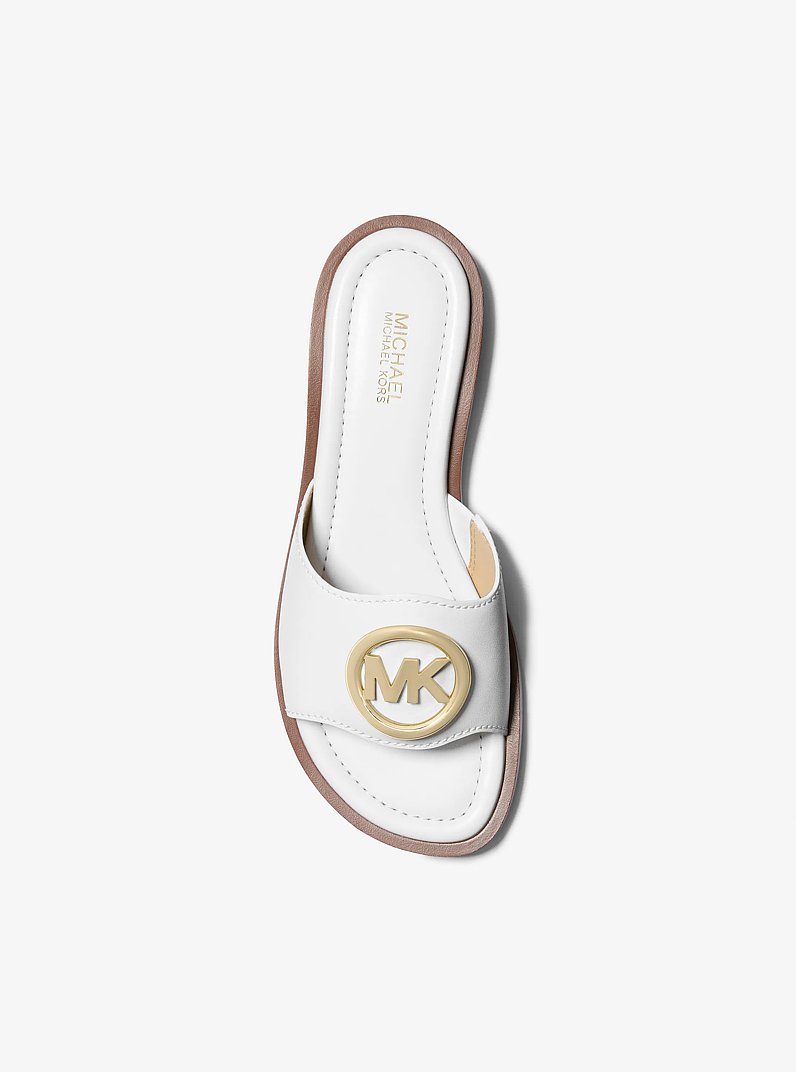 Hannah Slide Sandal in OPTIC WHITE | Michael Kors