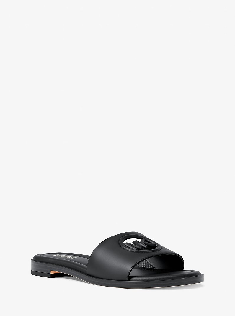 Carissa Slide Sandal in BLACK | Michael Kors