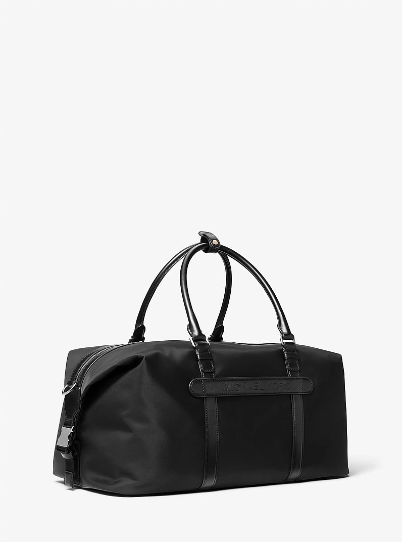 Brooklyn Recycled Nylon Duffel Bag in BLACK | Michael Kors