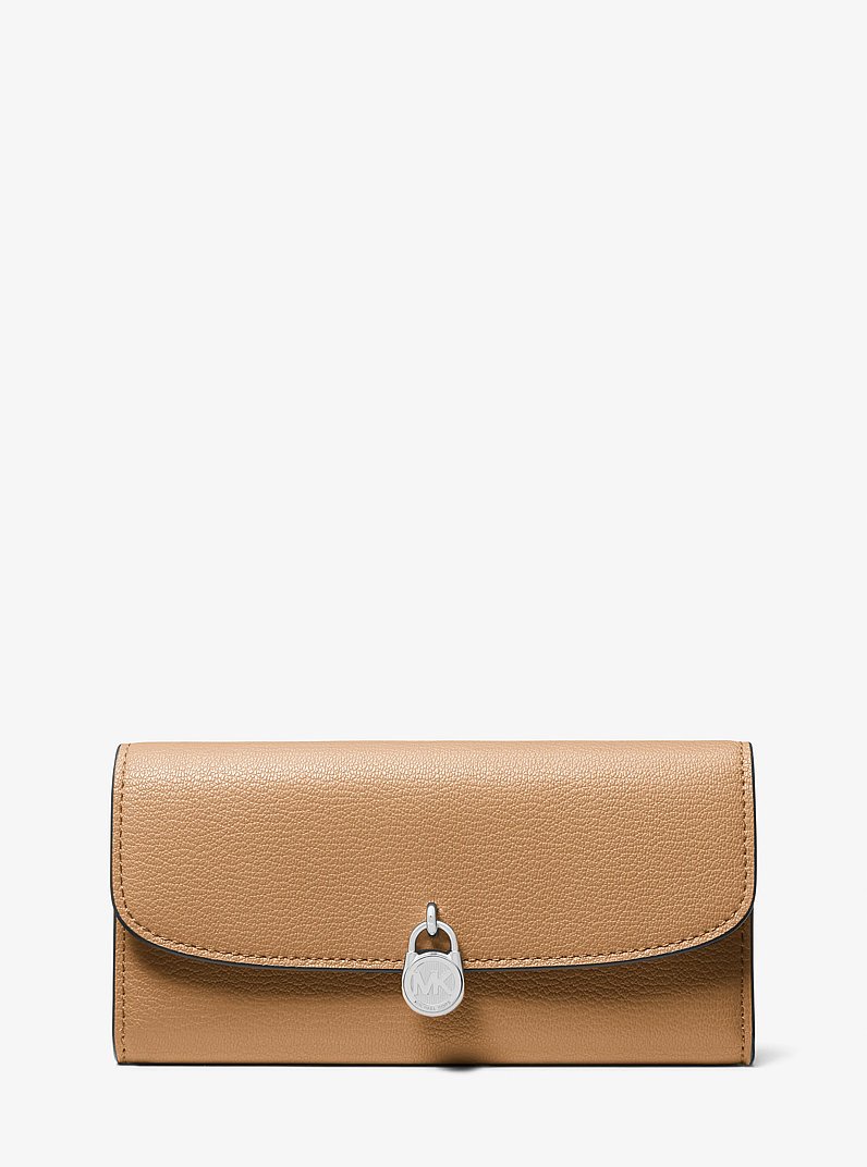 Grand portefeuille continental Hamilton en cuir in CACAHU&Egrave;TE | Michael Kors