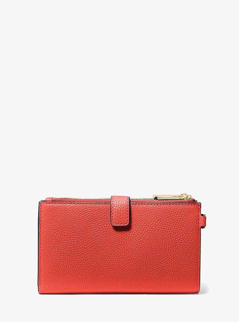 Adele Leather Smartphone Wallet in SPICED CORAL - Sale | Michael
