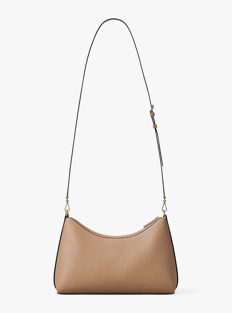 Sammy Medium Pebbled Leather Convertible Shoulder Bag in CAMEL | Michael Kors