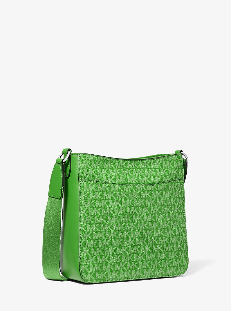 Jet Set Signature Logo Messenger Bag in JUNGLE | Michael Kors