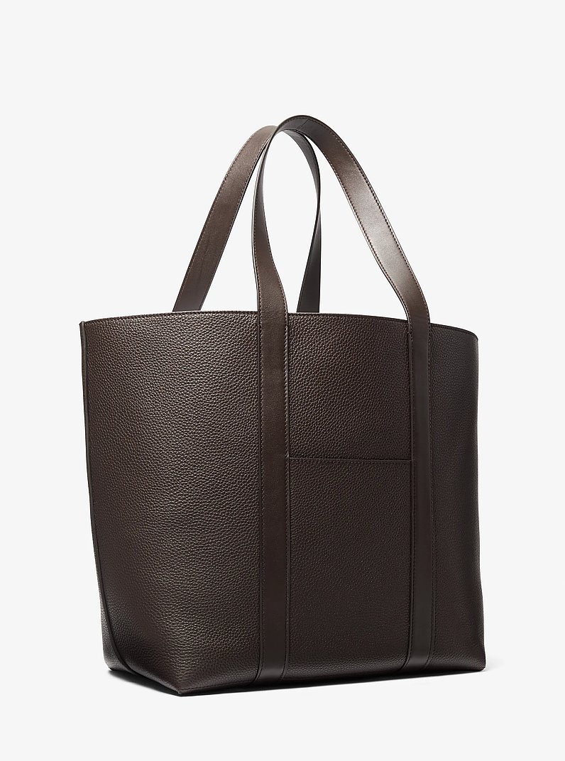 Sharon Medium Leather Tote Bag in CHOCOLATE | Michael Kors