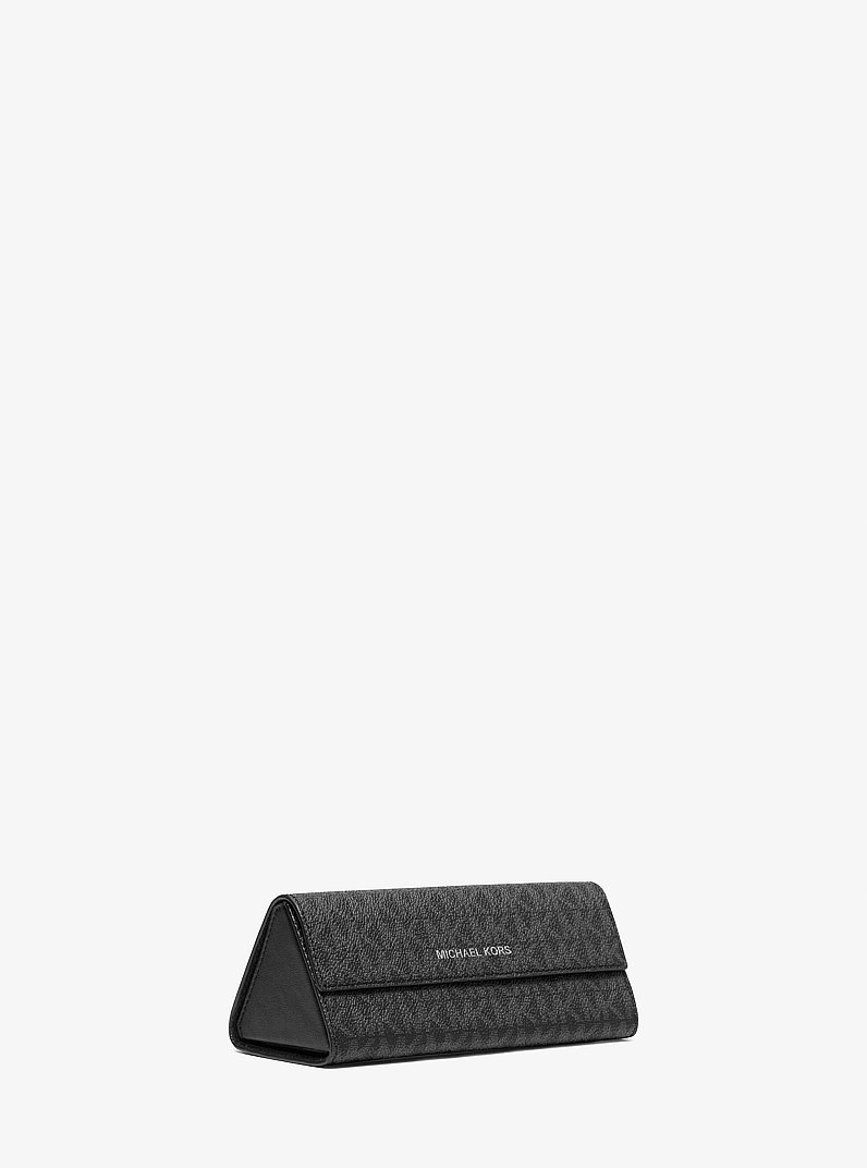 Cooper Logo Sunglasses Case in BLACK | Michael Kors