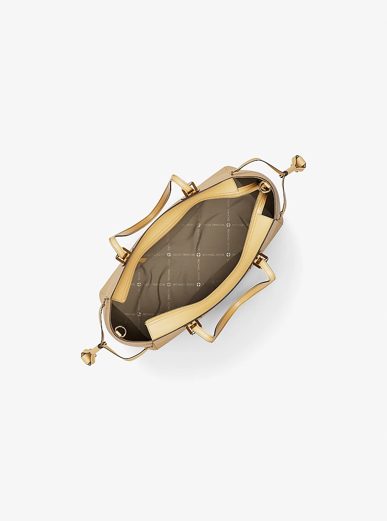 Voyager Extra-Small Saffiano Leather Convertible Crossbody Bag in HONEYWHEAT | Michael Kors