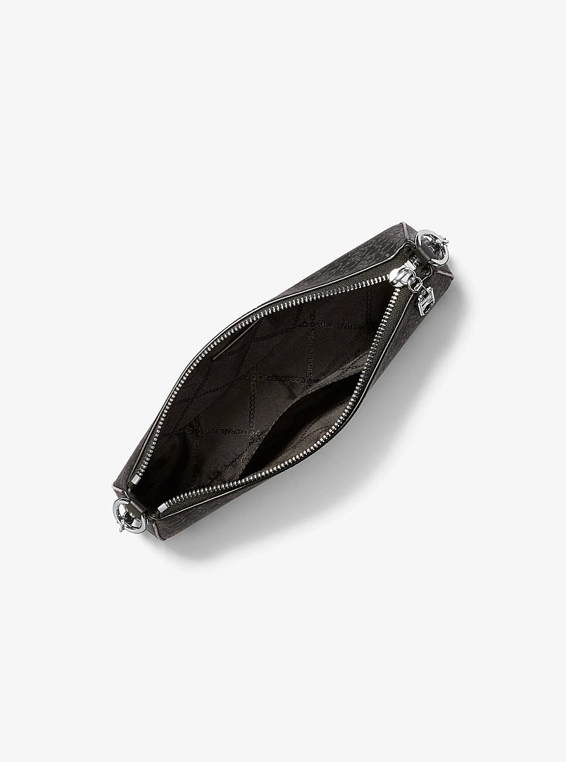 Sac port&eacute; &eacute;paule Empire de taille moyenne m&eacute;tallis&eacute; &agrave; maillons