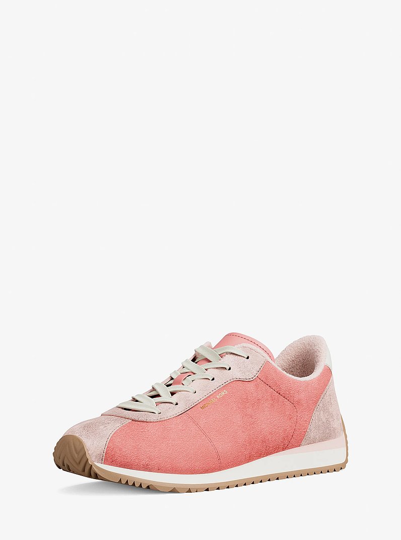 Rhodes Color-Block Suede Trainer in PRIMROSE | Michael Kors