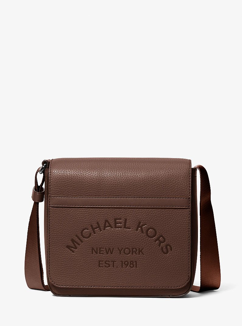 Cooper Pebbled Leather Crossbody Bag in NUTMEG | Michael Kors