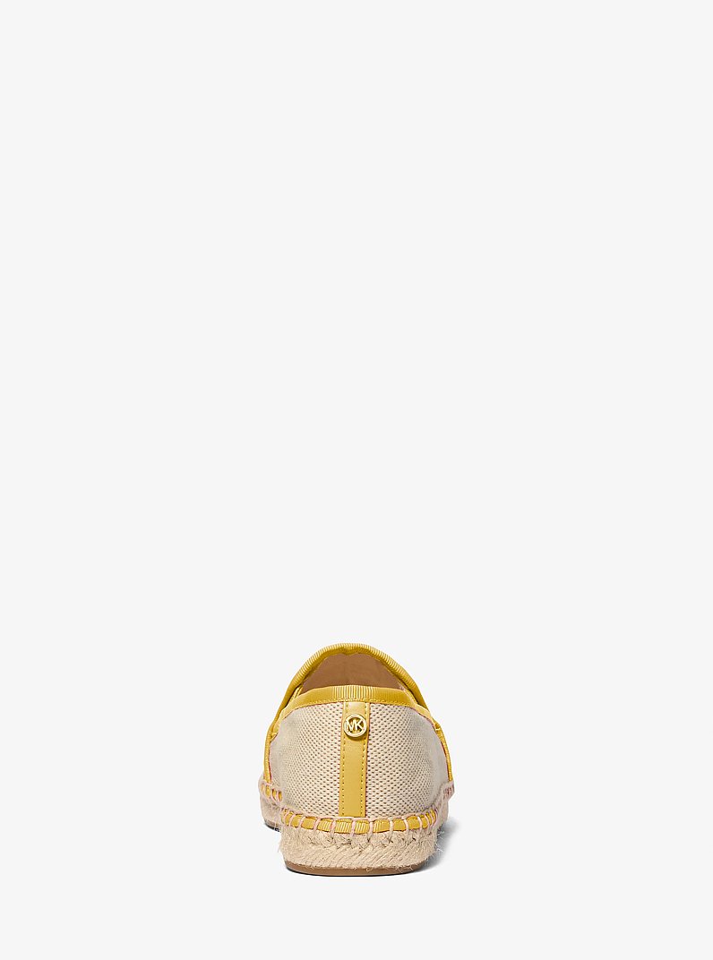 Hastings Two-Tone Cotton Blend Canvas Espadrille in DAISY YELLOW | Michael Kors