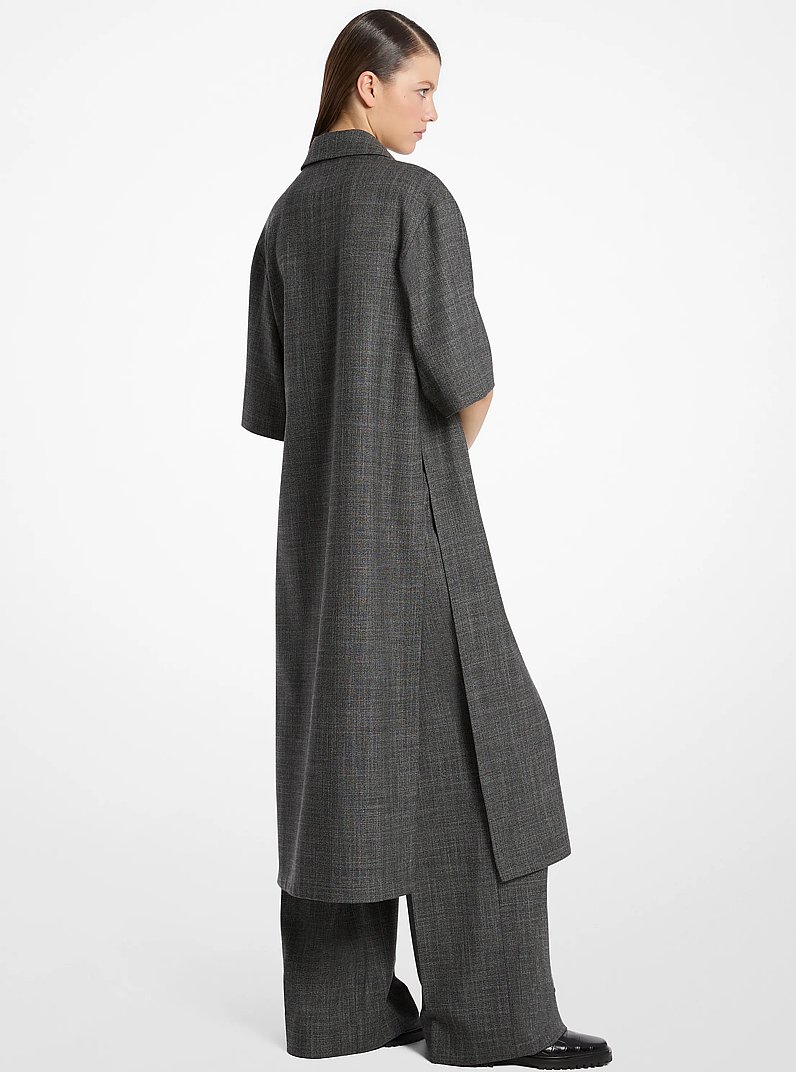 Wool and Silk Jasp&eacute; Tunic Dress