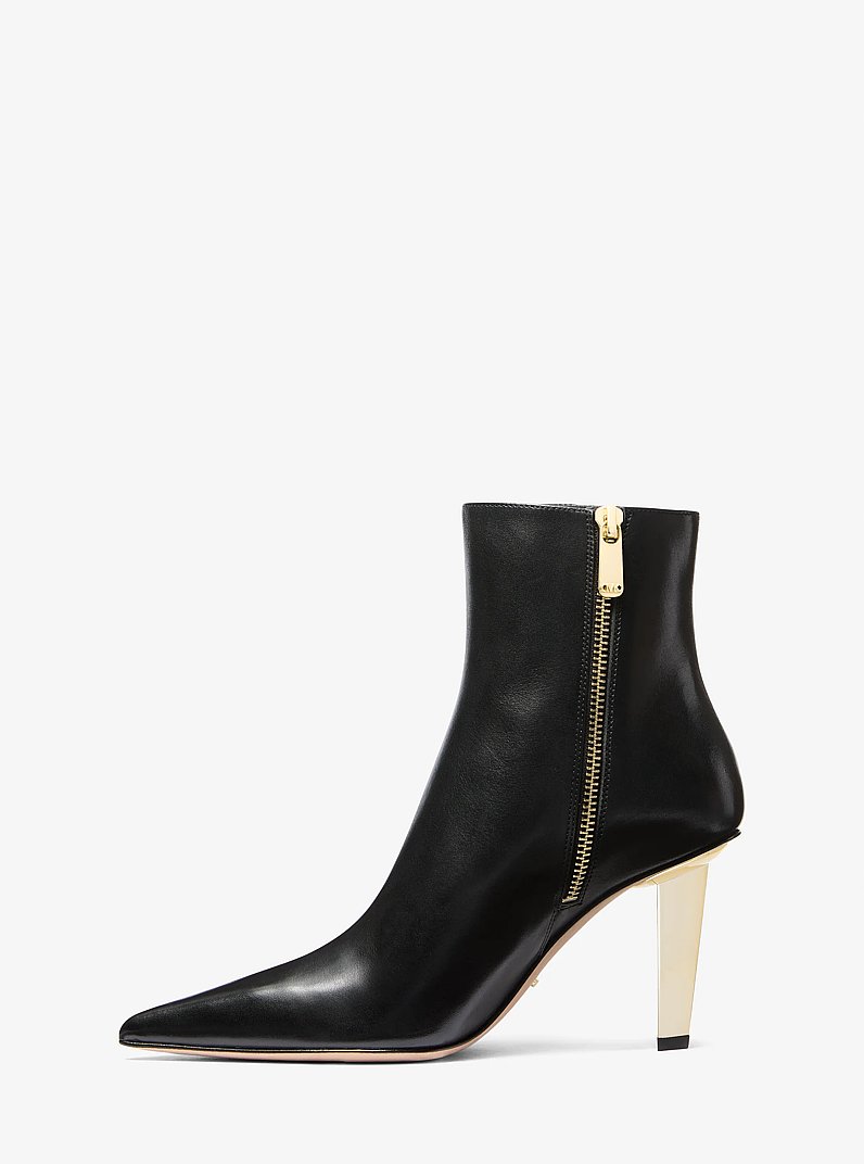 Bottine Halle en cuir in NOIR | Michael Kors