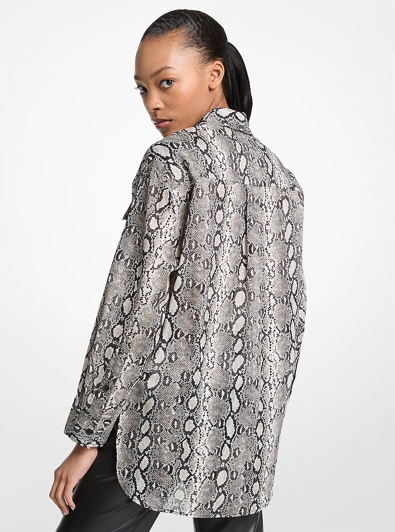 Hemd aus Batist mit Schlangenmuster in [3466] | Michael Kors