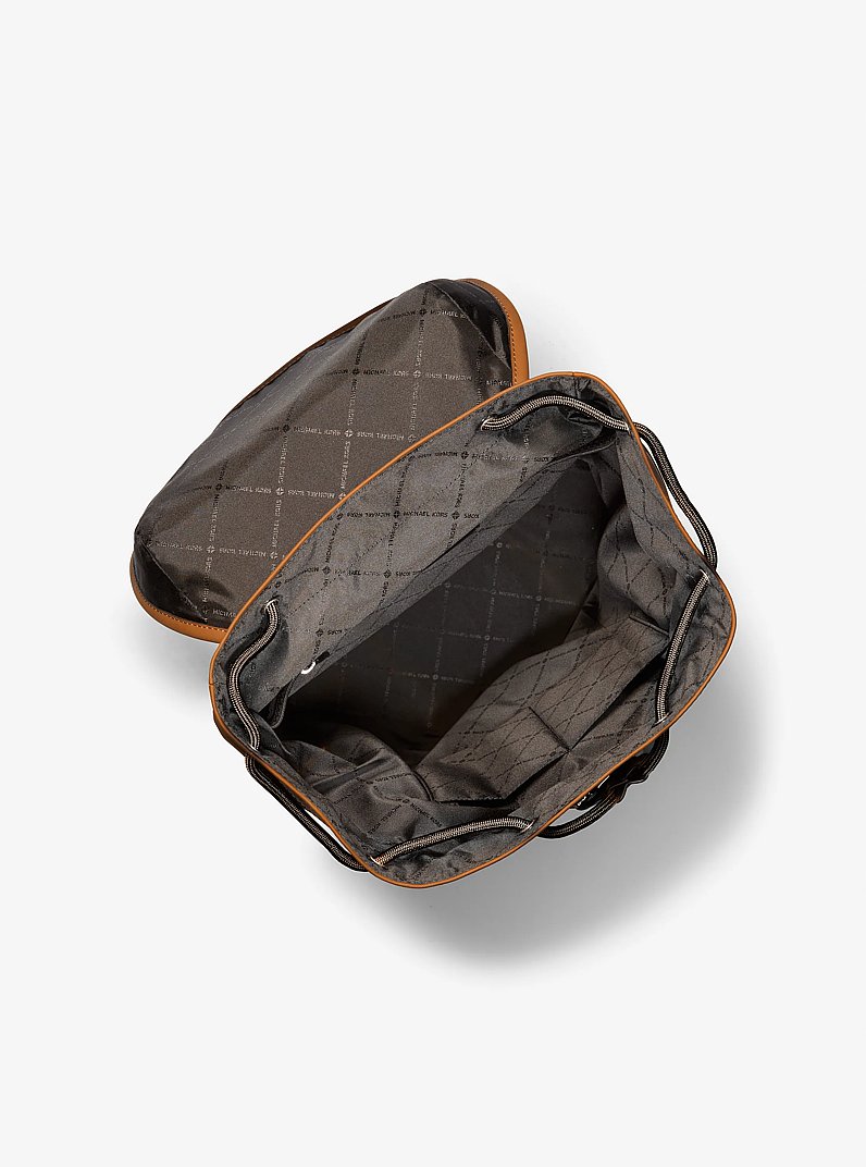 Jet Set Signature Logo Backpack in BROWN/LUGGAGE | Michael Kors