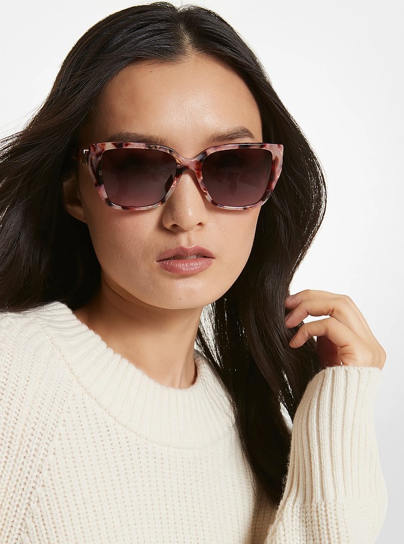 Sonnenbrille Acadia in ROSA SCHILDPATT | Michael Kors