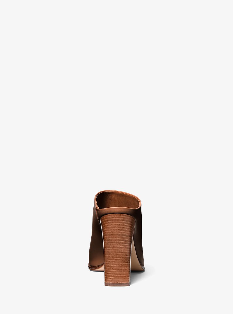 Natasha Leather Mule in BRANCH | Michael Kors