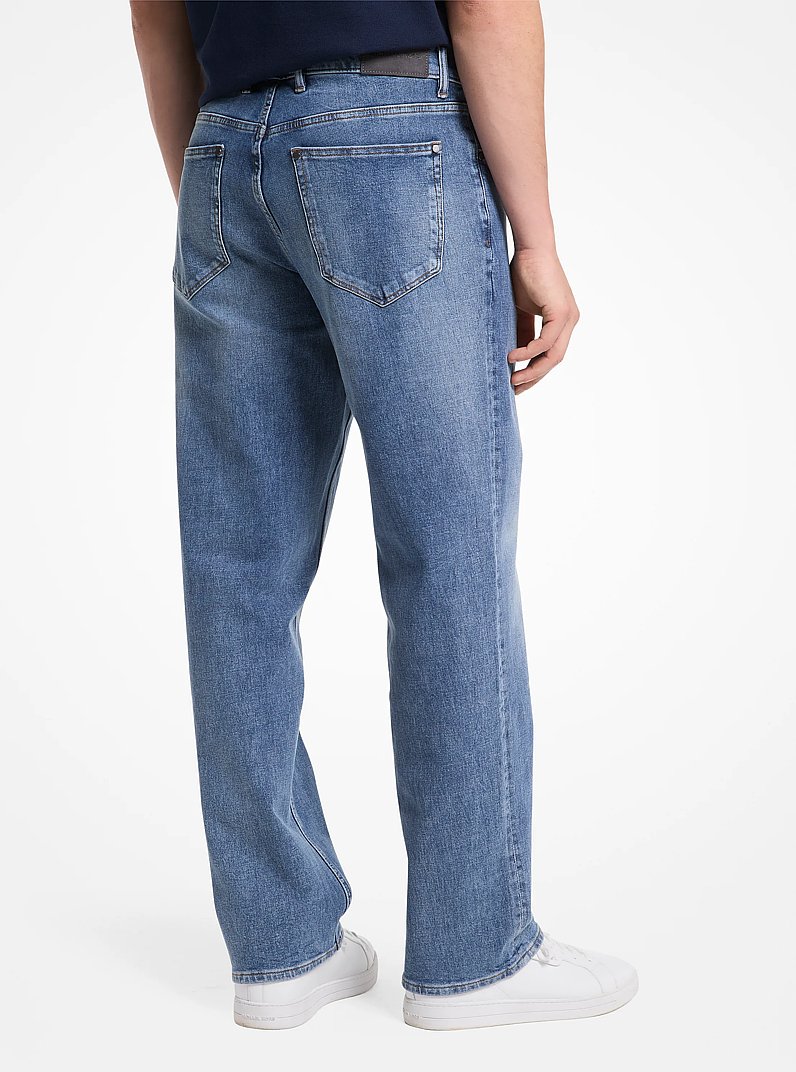 Finn Straight-Fit Denim Jeans in MARSHALL | Michael Kors