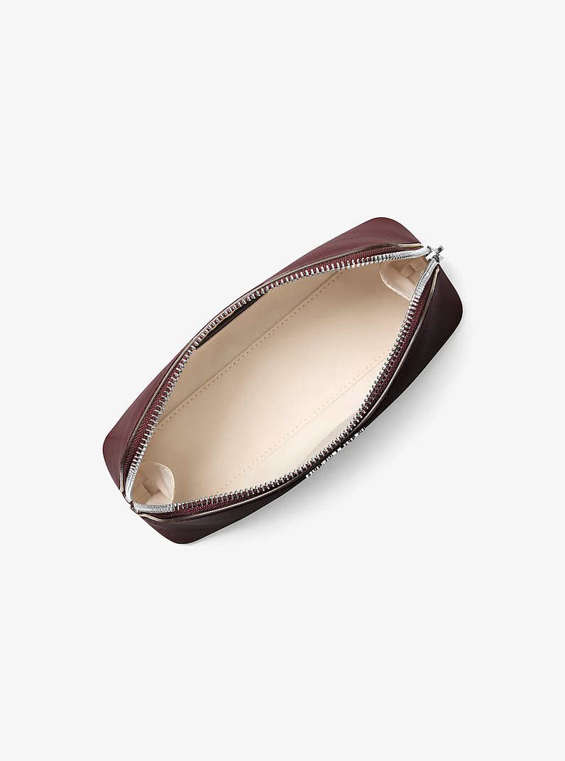 Jet Set Medium Leather Travel Kit in OXBLOOD | Michael Kors