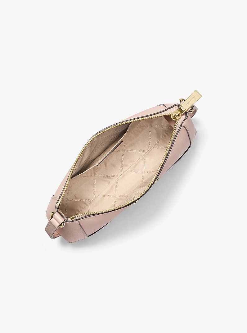 Sallie Medium Saffiano Leather Crossbody Bag in SOFT PINK | Michael Kors
