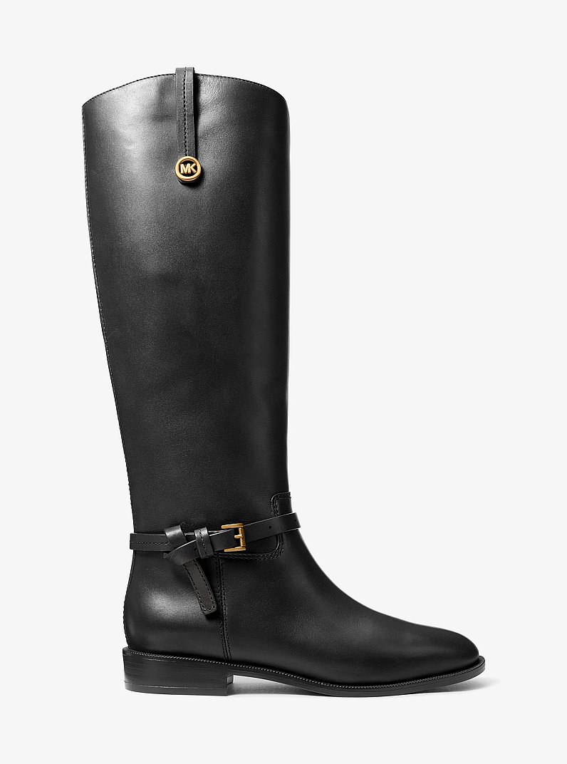 Stivale da equitazione Beverly in pelle in NERO | Michael Kors