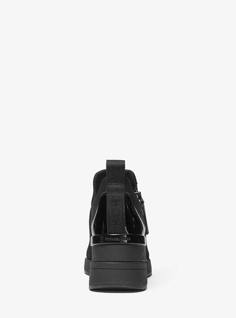 Willis Stretch Knit Trainer in BLACK/BLACK | Michael Kors