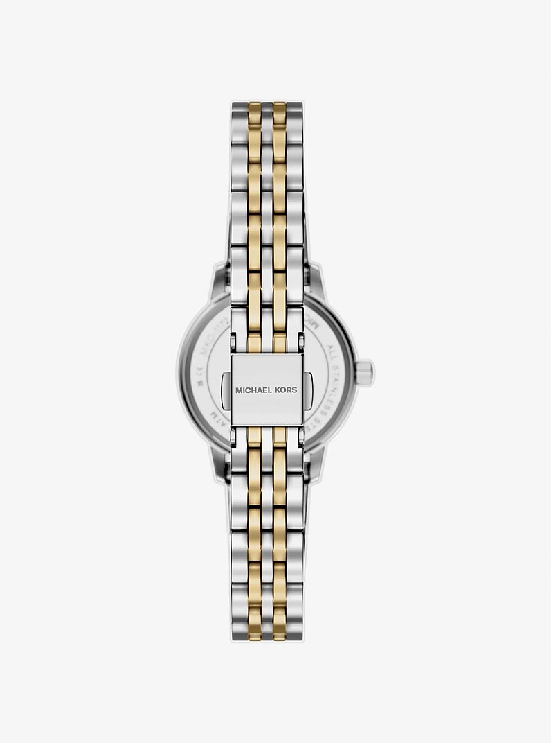 Mini Melissa Pav&eacute; Two-Tone Watch and Jewelry Set in TWO TONE | Michael Kors