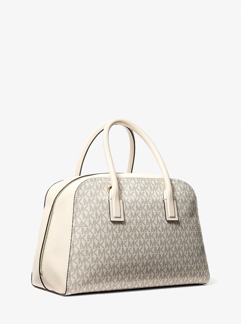 Ashton Medium Signature Logo Satchel in LT CRM MULTI | Michael Kors