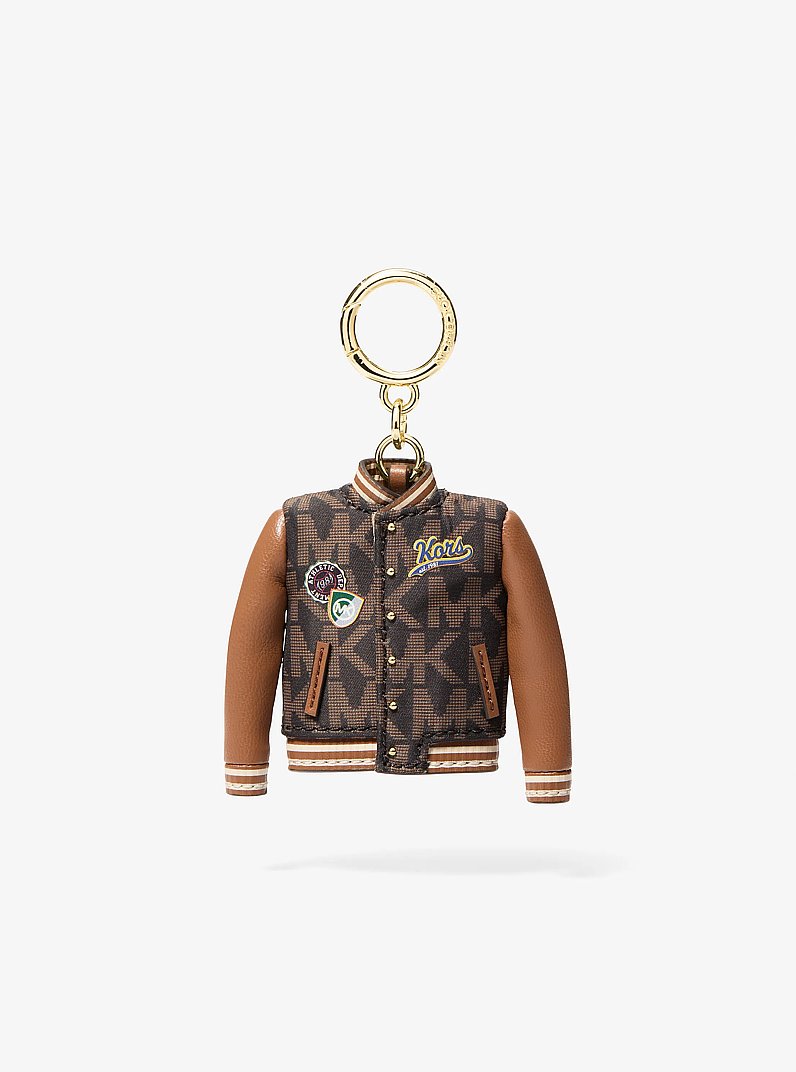 Varsity Jacket Bag Charm in BROWN | Michael Kors