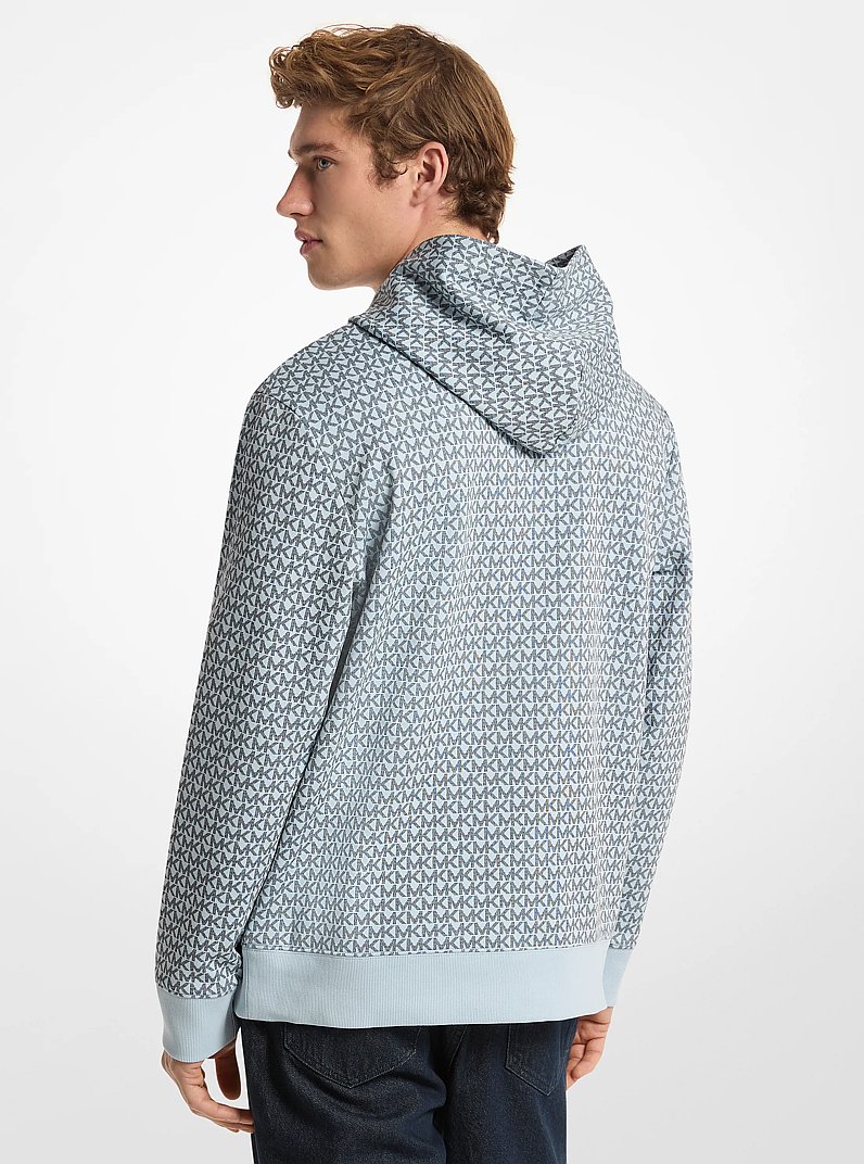 Signature Logo Cotton Blend Hoodie - thumbnail 4
