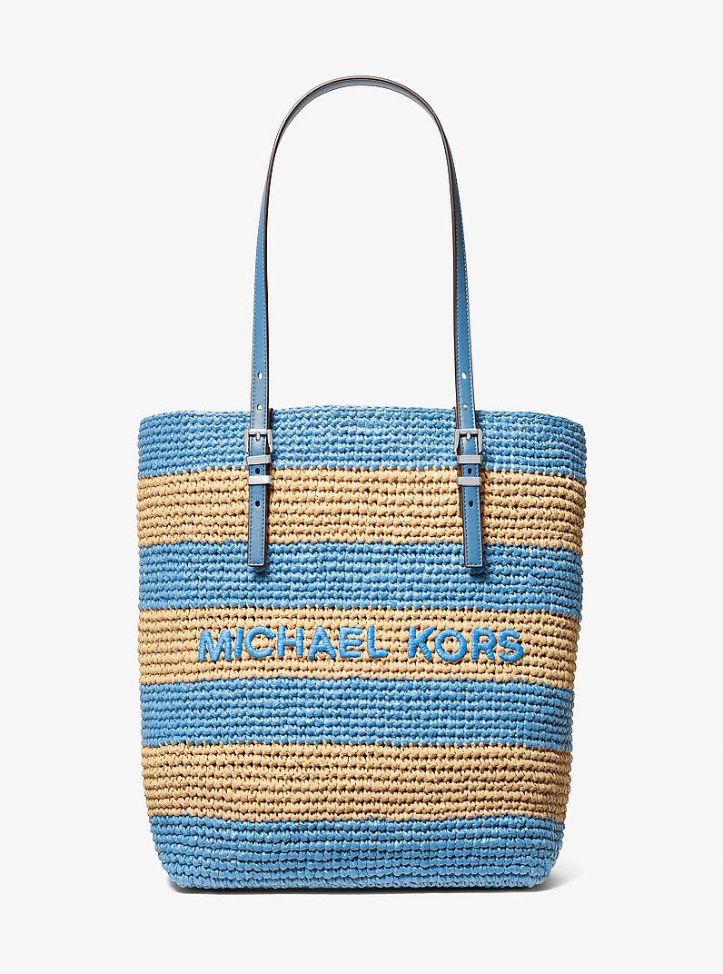 Bolso tote Quinn grande tejido a mano a croch&eacute; in CHAMBRAY | Michael Kors