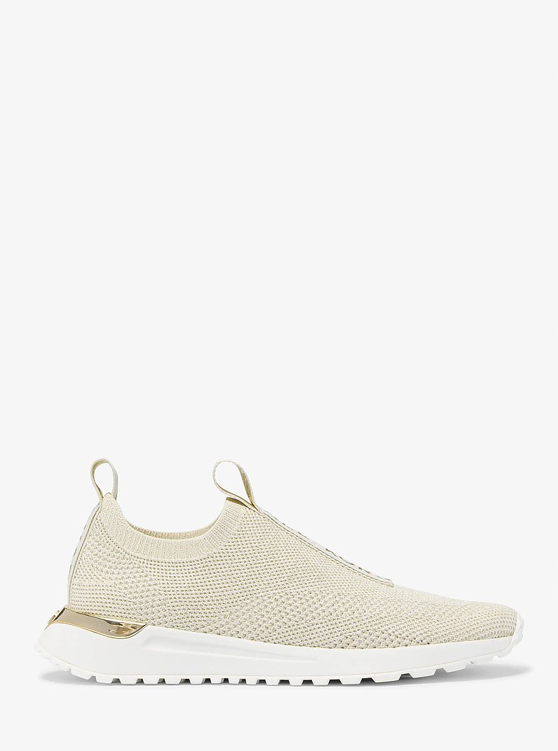 Espadrille &agrave; enfiler Bodie en tricot m&eacute;tallis&eacute; in OR P&Acirc;LE | Michael Kors