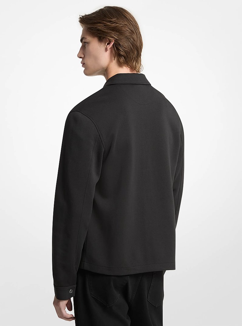 Cotton Blend Jacket in BLACK | Michael Kors